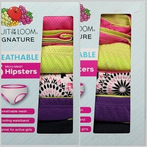 NiB GIRLS Fruit of the Loom Signature Breathable HIPSTERS • 10 Pairs - XL 16